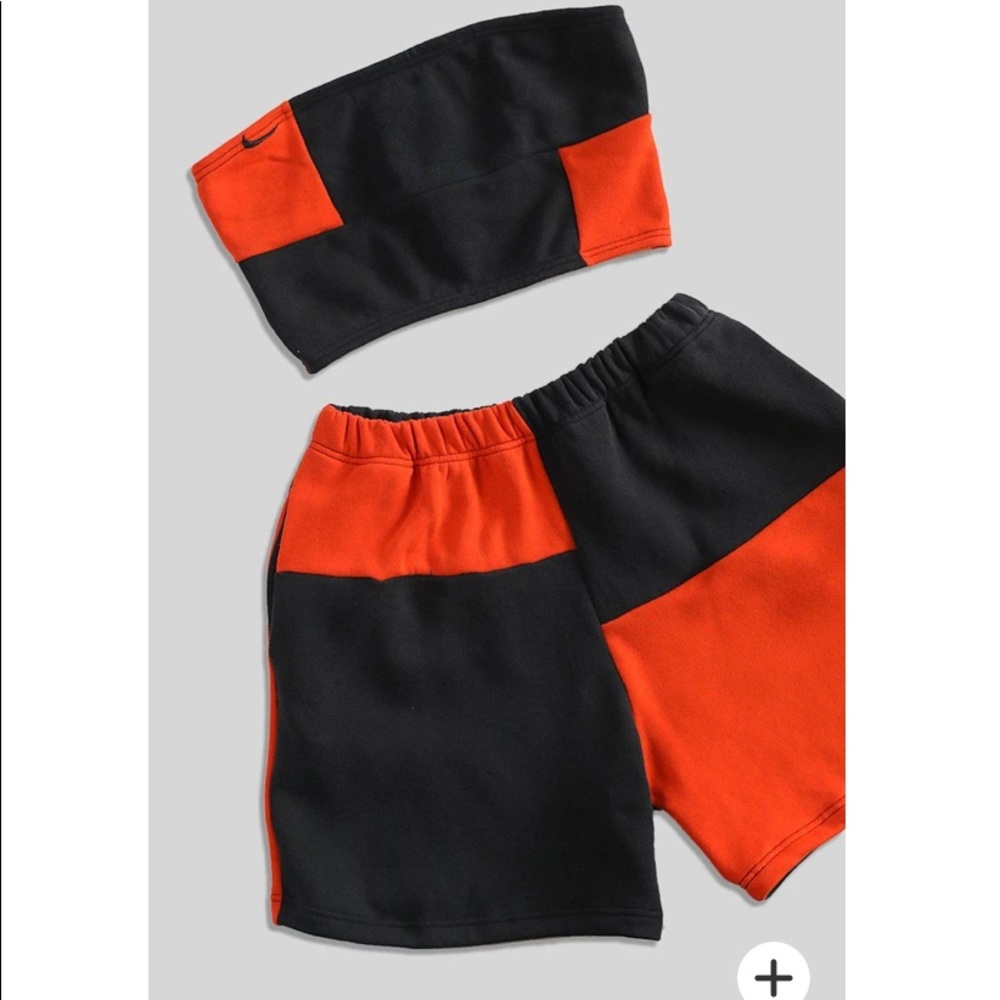 REWORKED Nike sweat-shorts set